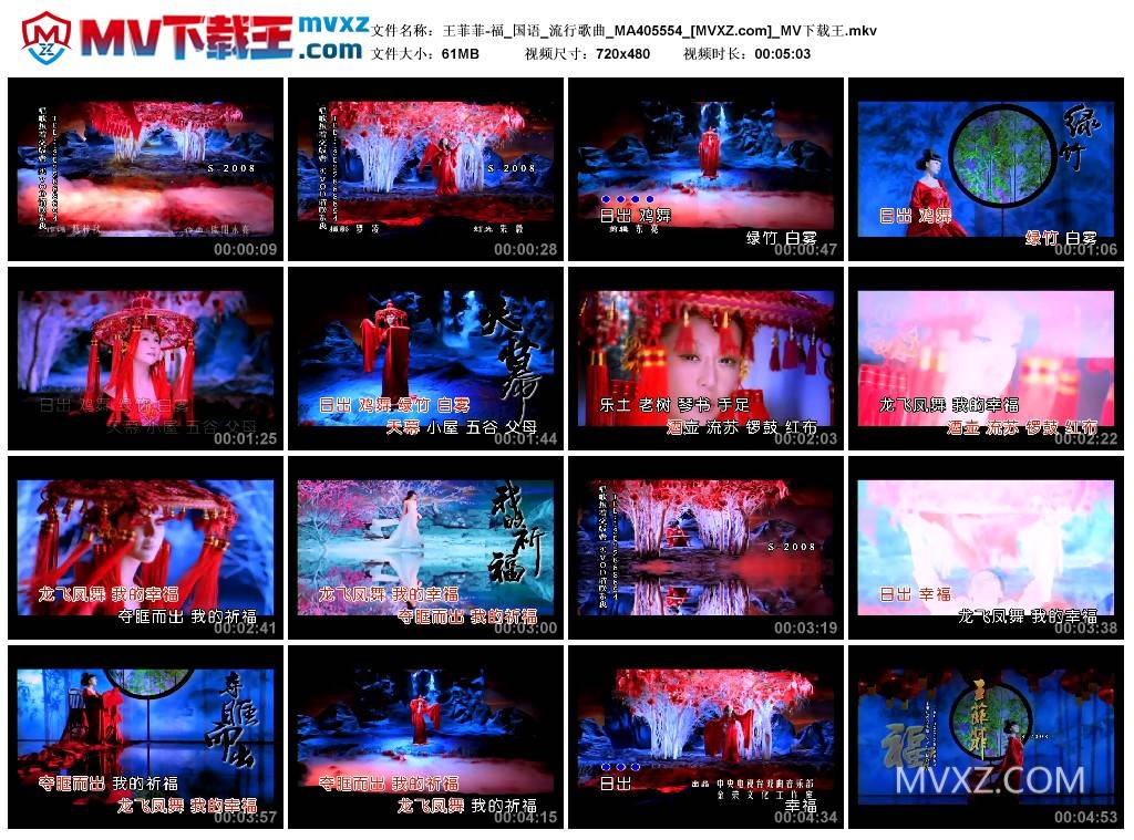 王菲菲-福_国语_流行歌曲_MA405554